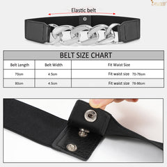 2Pack JASGOOD Women‘s Skinny Belt for Dresses Retro Stretch Chic Ladies Waist Belt - JASGOOD OFFICIAL