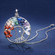 Tree of Life Necklace with Copper/Silver Chain 