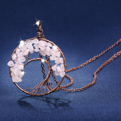 Tree of Life Necklace with Copper/Silver Chain 