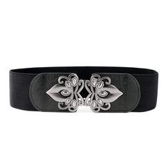 Women's Fashion Vintage Wide Elastic Stretch Adjustable Waist Cinch Belt by JASGOOD 