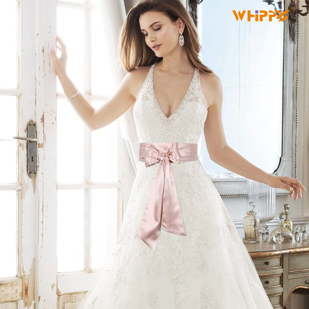 Women Dress Belt for Wedding Party Long Sash Bridal Waist Belts for Special Occasion 3.74'' Wide