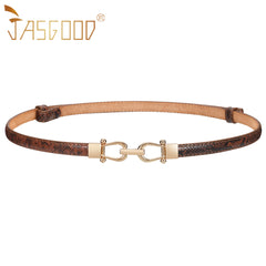 HOT Adjustable Fashion Dress Belt Thin Waist Women Skinny Leather Belt