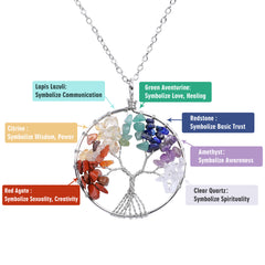 Tree of Life Necklace with Copper/Silver Chain 