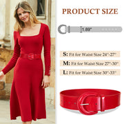 JASGOOD Ladies Fashion Dress Decoration Versatile Wide Girdle Women Stretch Waist Slim Wide Band