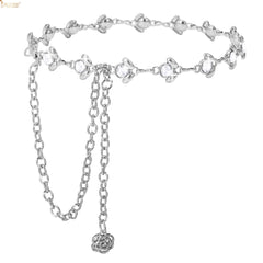 JASGOOD Halloween Ladies Rhinestone Chain Belt Heart Crystal Wasit Belt - JASGOOD OFFICIAL