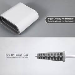 Revolutionary Silicone Flex Toilet Brush with Holder, Silicone Toilet Bowl Brush and Holder - JASGOOD OFFICIAL