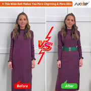 JASGOOD Women's Elastic Wide Dress Belt Retro Stretchy Waist Belt