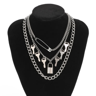 JASGOOD Dainty Unique Punk Layering Chain Choker Necklace Set for Women Man - JASGOOD OFFICIAL