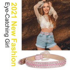 JASGOOD Fashion Rhinestones Belt - JASGOOD OFFICIAL