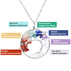 Tree of Life Necklace with Copper/Silver Chain 