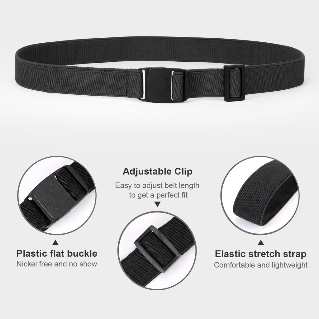 Kids Adjustable Elastic Belts for Pants Children Stretch Belts for Boys and Girls by JASGOOD 