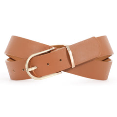 Leather Belts for Women, JASGOOD Leather Womens Belts with Gold Buckle, Black Belt - JASGOOD OFFICIAL