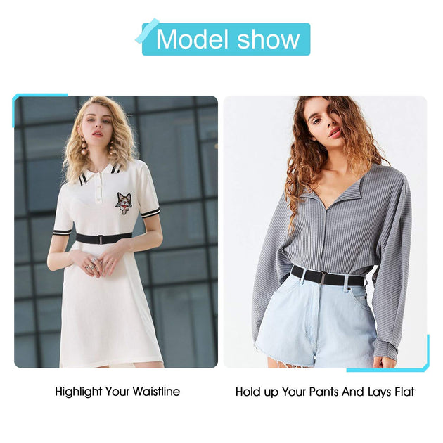 Jeans belt womens Stretch invisible web beltJasgood JASGOOD OFFICIAL