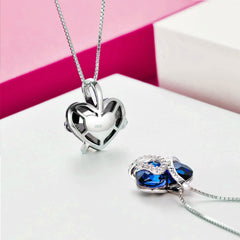 JASGOOD Heart Necklace for Women 925 Sterling Sliver Heart Jewelry I Love You Forever - JASGOOD OFFICIAL