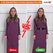 JASGOOD Women's Elastic Wide Dress Belt Retro Stretchy Waist Belt