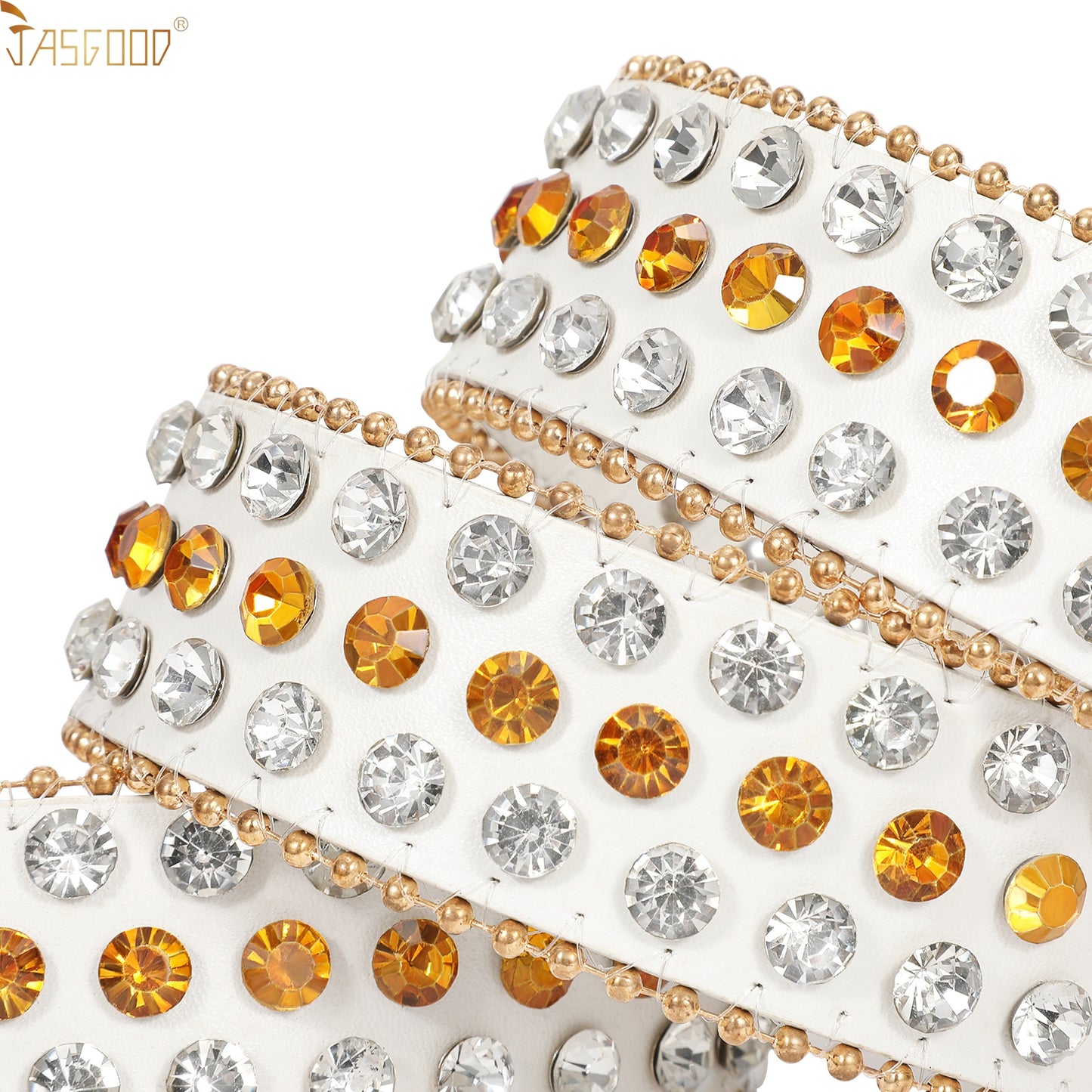 Halloween Rhinestone Belt for Women  Western Cowgirl Bling Studded Leather Belt for Jeans Pants - JASGOOD OFFICIAL