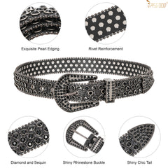 JASGOOD Fashion Rhinestones Belt - JASGOOD OFFICIAL