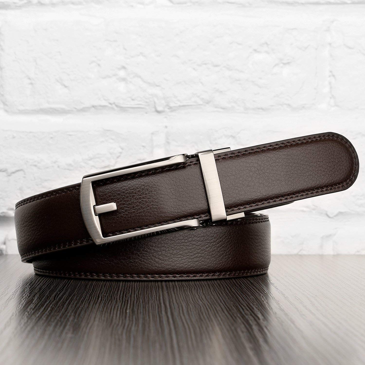 Jasgood Men's Reversible Leather Belt