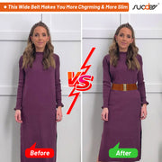 JASGOOD Women's Elastic Wide Dress Belt Retro Stretchy Waist Belt