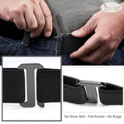 Flat Buckle Invisible Elastic Stretch Belt for Men Great Gift for Father - JASGOOD OFFICIAL