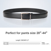 ASGOOD Men’s Genuine Leather Ratchet Dress Belt for men with Automatic Buckle 