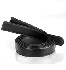 JASGOOD Leather Ratchet Dress Belt for Men Perfect Fit Waist Size up to 50 inches 1.2inch Wide Strap Without Buckle 