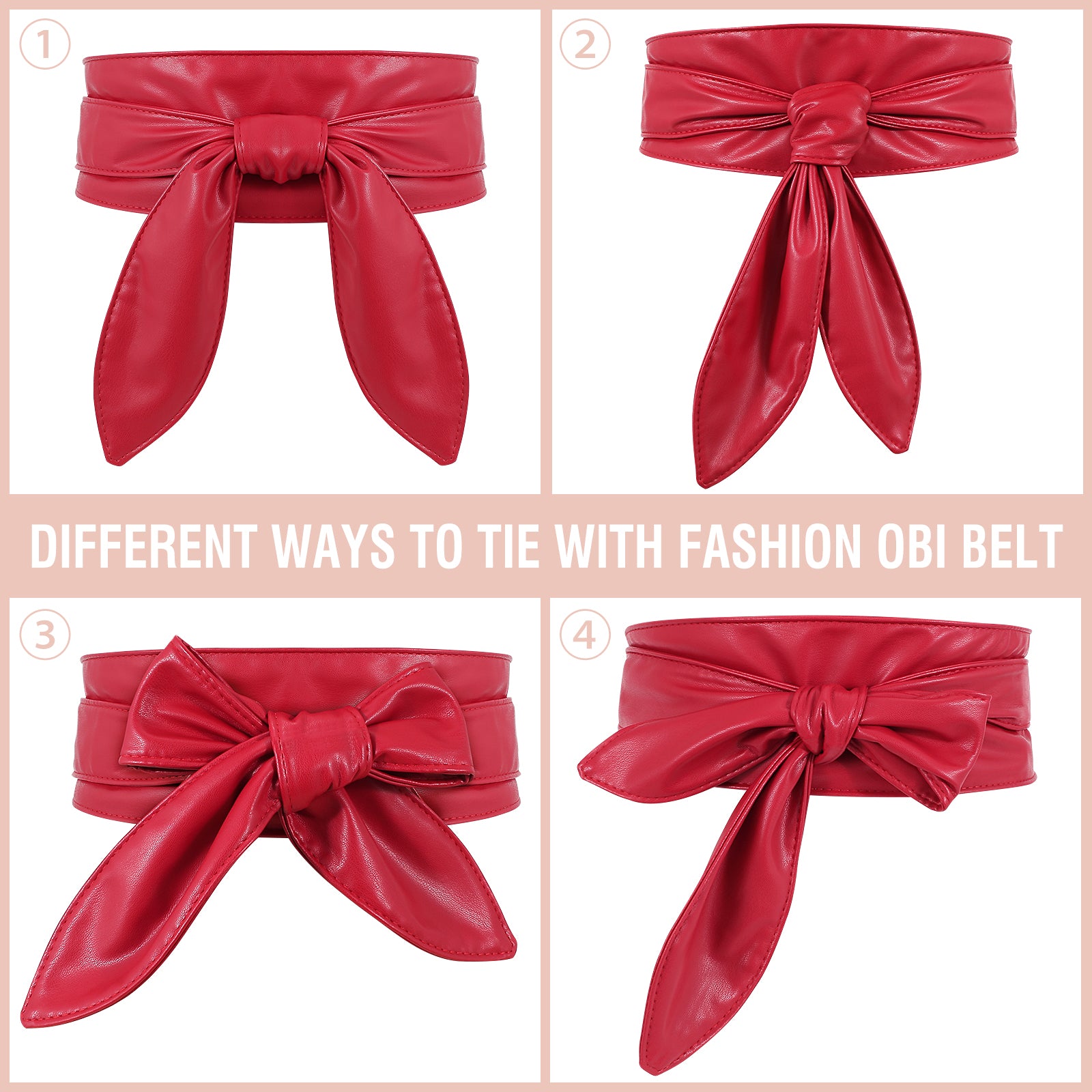 Women Dress Belt for Wedding Party Long Sash Bridal Waist Belts for Special Occasion 3.74'' Wide - JASGOOD OFFICIAL