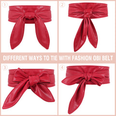 Women Dress Belt for Wedding Party Long Sash Bridal Waist Belts for Special Occasion 3.74'' Wide