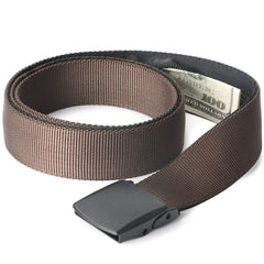 JASGOOD Travel Security Money Belt with Hidden Money Pocket - Cashsafe Anti-Theft  Unisex Nickel free Nylon Belt 