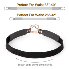 Women Skinny Belt for Dresses Retro Stretch Ladies Waist Belt Plus Size Set of 4 