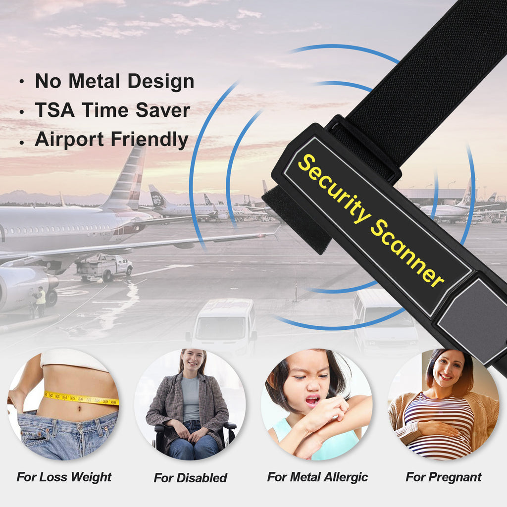 No Buckle Stretch Belt for Women/Men—2 Pack Elastic Invisible Belts for Jeans