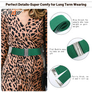 JASGOOD Women's Elastic Wide Dress Belt Retro Stretchy Waist Belt