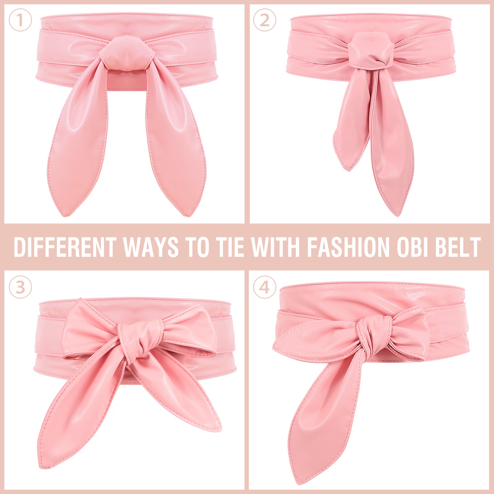 Women Dress Belt for Wedding Party Long Sash Bridal Waist Belts for Special Occasion 3.74'' Wide - JASGOOD OFFICIAL
