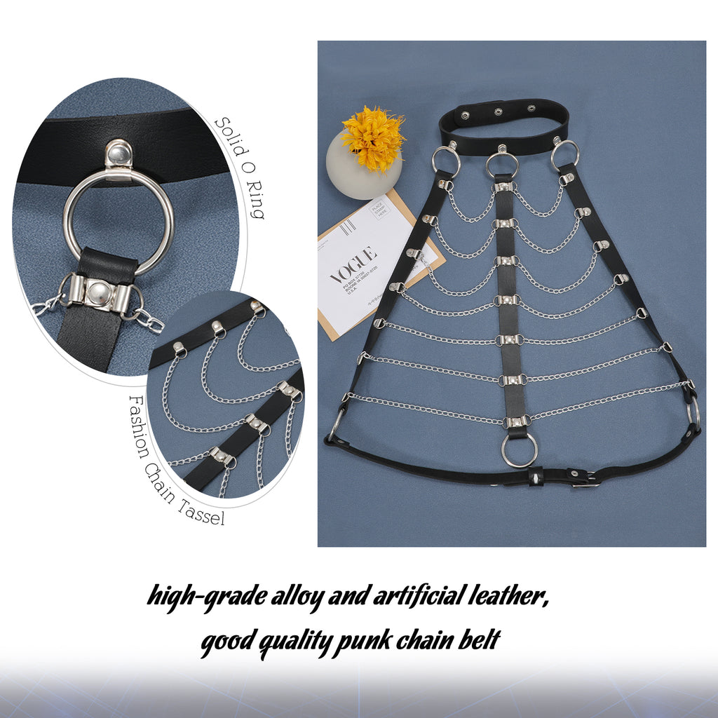 Women Fashion Leather Waist Belt Halloween Dress