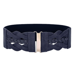 Women Plus Elastic Stretchy Retro Wide Waist Cinch Belt 