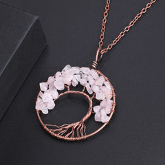 Tree of Life Necklace with Copper/Silver Chain 