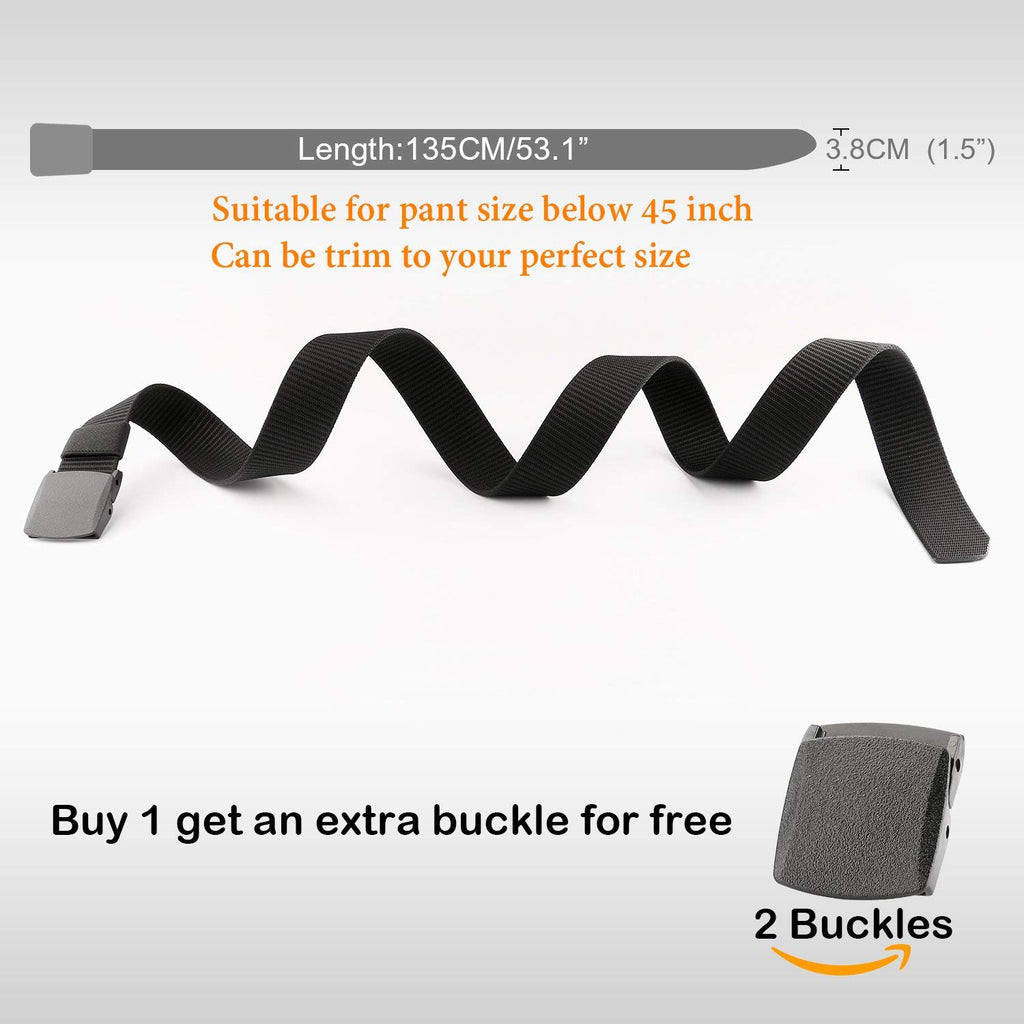 Nylon Canvas Breathable Military Tactical Men Waist Belt With Plastic Buckle  by JASGOOD 
