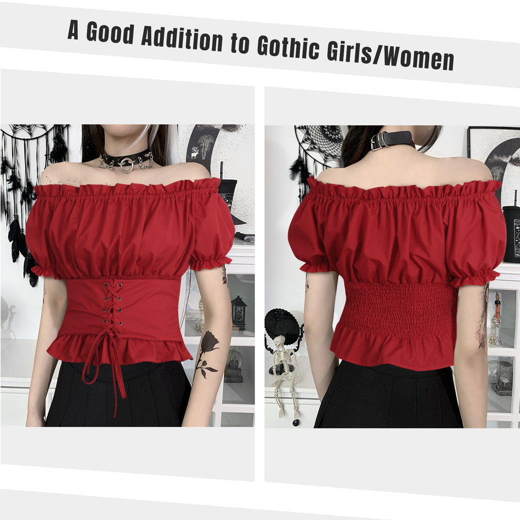 Women Clothes Halloween Cosplay  Renaissance Shirt