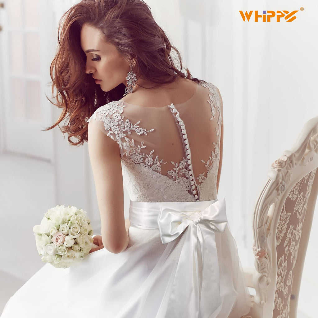Women Dress Belt for Wedding Party Long Sash Bridal Waist Belts for Special Occasion 3.74'' Wide