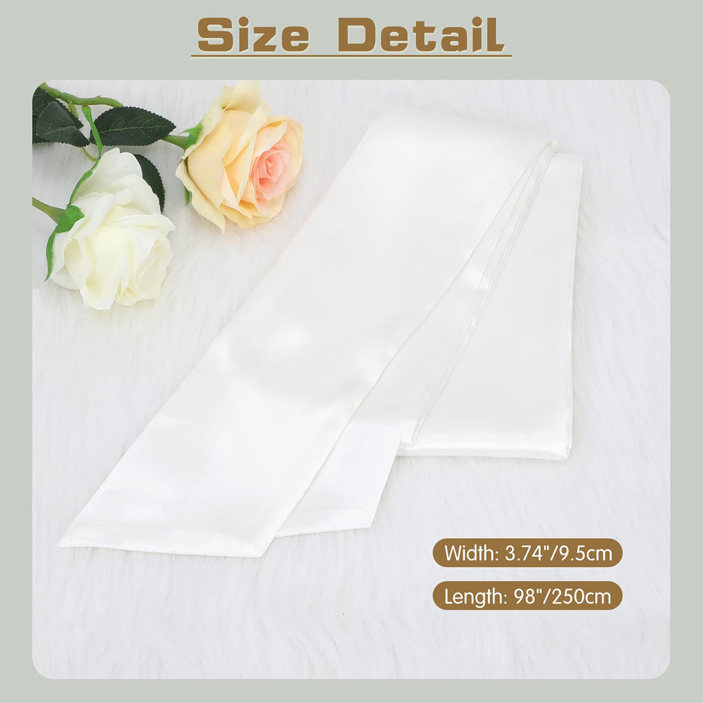 Women Dress Belt for Wedding Party Long Sash Bridal Waist Belts for Special Occasion 3.74'' Wide