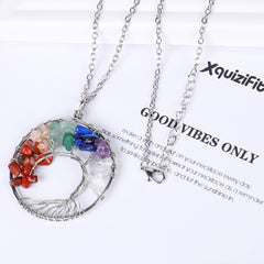 Tree of Life Necklace with Copper/Silver Chain 