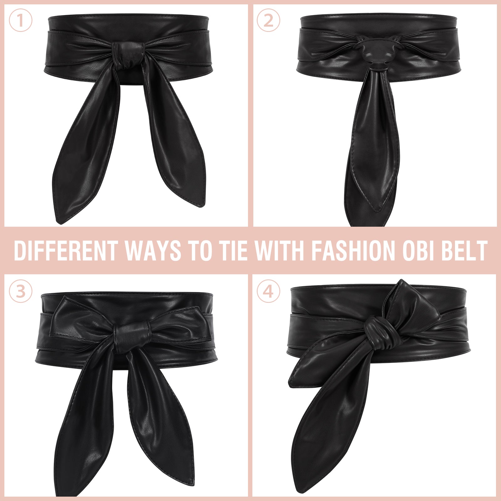 Women Dress Belt for Wedding Party Long Sash Bridal Waist Belts for Special Occasion 3.74'' Wide - JASGOOD OFFICIAL