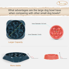 Dog Feeder Slow Eating Bowl for Raised Pet Feeders JASGOOD Maze Food Water