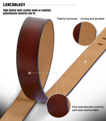 Men’s Genuine Leather Ratchet Dress Belt for men