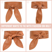 Women Dress Belt for Wedding Party Long Sash Bridal Waist Belts for Special Occasion 3.74'' Wide