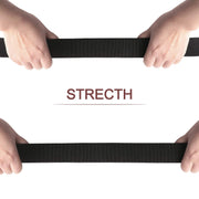Men's Elastic Stretch Belt, JASGOOD Outdoor Plastic Belt with Removable Buckle Hiking Belt 38mm 