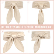 Women Dress Belt for Wedding Party Long Sash Bridal Waist Belts for Special Occasion 3.74'' Wide