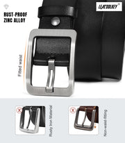 Men’s Genuine Leather Ratchet Dress Belt for men