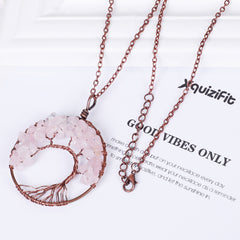 Tree of Life Necklace with Copper/Silver Chain 