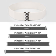 Vintage Wide Elastic Waist Belt Waistband Dress Stretchy Cinch Belt For Women 1.8 Inch Wide by JASGOOD 